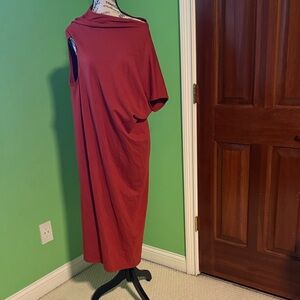 COS Red One Shoulder Dress